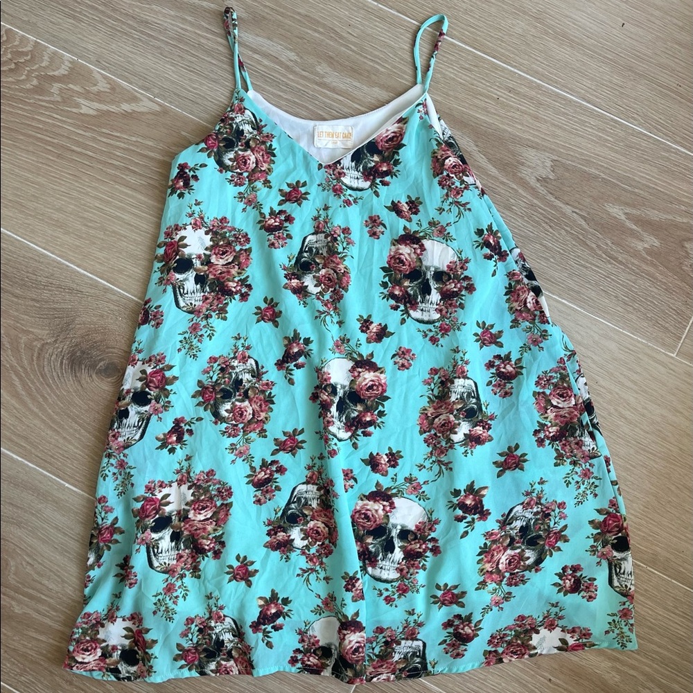 Floral Skull Dress with POCKETS! 🌸 💀